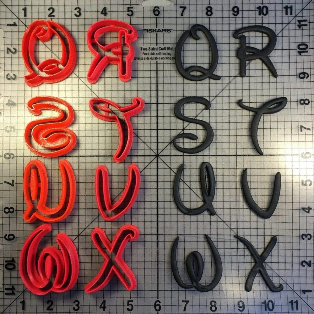 Disney Font Uppercase Cookie/Fondant Cutter Full Set 3”